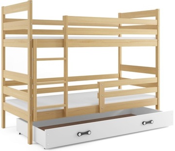 Łóżko piętrowe dla dzieci + Stelaż +Materac 190x80