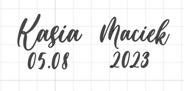 Наклейки на очки-сердечки Свадьба Любая надпись