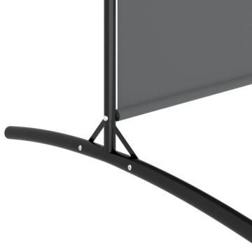 Ширма 4-панельная, антрацит, 698х180 см, ткань