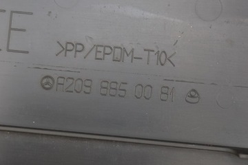 LIŠTA PODLOŽKA POD TABULKA MERCEDES CLK W209