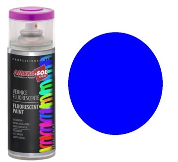 LAKIER SPRAY FLUORESCENCYJNY NIEBIESKI 400 ml