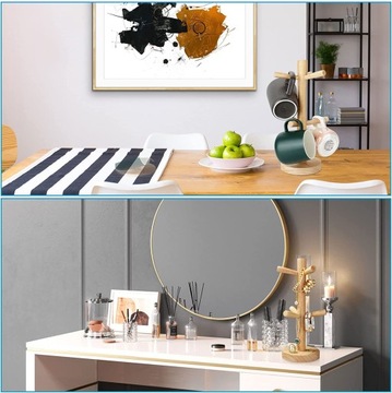 Деревянная вешалка для чашек, 6 положений, 31 см, НАТУРАЛЬНЫЙ ПОЛЬСКИЙ ПРОДУКТ