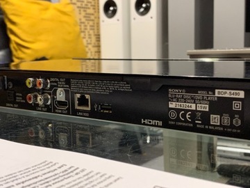 ПРОИГРЫВАТЕЛЬ BLU-RAY SONY BDP-S490 ОПТИЧЕСКИЙ КОАКСИАЛЬНЫЙ 3D USB-пульт дистанционного управления