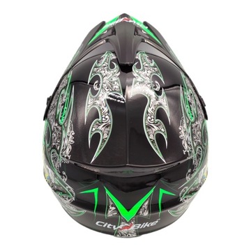 KASK CROSSOWY ENDURO LEKKI + RĘKAWICE + GOGLE