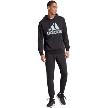 ADIDAS PÁNSKA BAVLNENÁ TEPLÁKOVÁ SÚPRAVA BIG LOGO TERRY TRACK SUIT ČIERNA IJ8555 r.XL