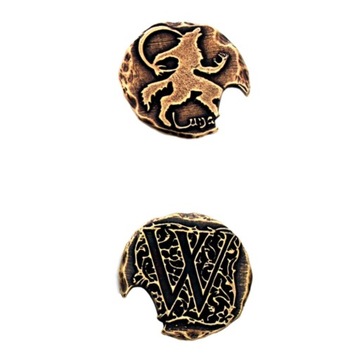 ZESTAW 12 WILKOŁACZYCH METALOWYCH MONET LARP RPG