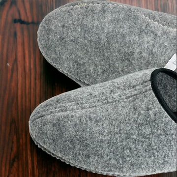 Pánske papuče teplé sivé 41