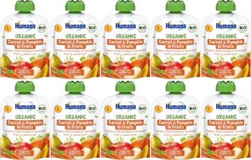 HUMANA MUS DYNIA I MARCHEWKA W OWOCACH 90G x10