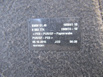 BMW F36 POLIČKA KUFRU 8062774