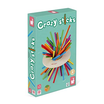 Janod - Crazy Sticks Skill Game - In Wood - For children from the Age of 3,