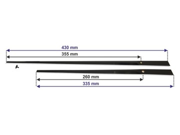 WSKAZÓWKI FLEXISTYLE do zegara ściennego 43cm