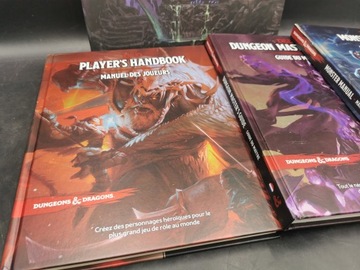 Подарочный набор основных книг правил Dungeons & Dragons RPG, набор правил, Франция