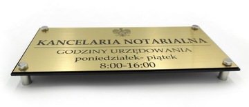 TABLICA SZYLD Biuro Rachunkowe + DYSTANSE 60x30 cm