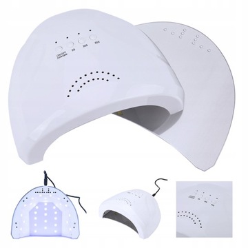 Мощная светодиодная УФ-лампа для нейл-арта, маникюра, гибридных гелей, 48Вт, белая