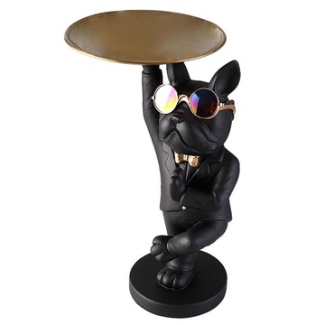 Figurine Storage Tray Luxury Key Holder Dish Entrance Table Black