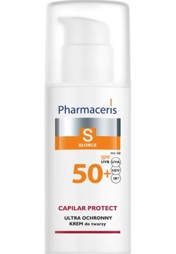 Pharmaceris S Capilar KREM OCHRONNY SPF50+ do Twarzy TRĄDZIK RÓŻOWATY 50ml