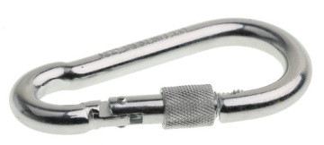 KARABIŃCZYK DO LIN 10x100 mm SKRĘCANY KARABINEK