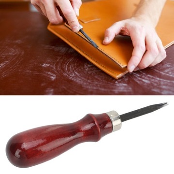 Кожаная кромка фаски толщиной 1,0 мм, прочная сталь, сандаловое дерево