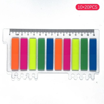 10*20PCS Transparent Index Notes Paper Office