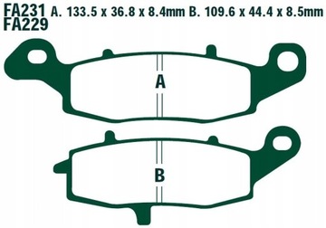 КОЛОДКИ EBC SUZUKI DL 1000 V-STROM 02-10 ПЕРЕДНИЕ