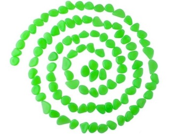 Świecące Kamienie Fluorescencyjne Kamyki 100szt Dekoracyjne do Ogrodu Fluo