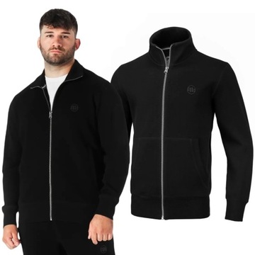 Bluza rozpinana Pit Bull Premium Pique Interlock Small Logo Czarna XL