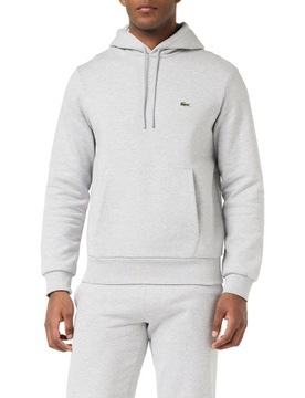 Lacoste Męskie bluzy Sh9623, srebrne Chiny, L