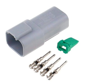 Kostka Złącze Hermetyczne DEUTSCH DT 4 PIN komplet