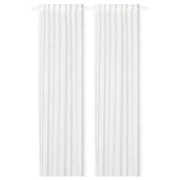 IKEA SILVERLONN Firanki 145x300cm 2szt biały