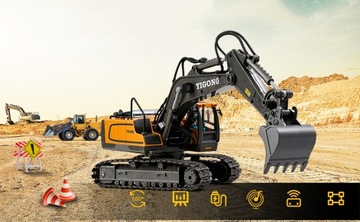 KOPARKA ZDALNIE STEROWANA BŁYSK OBRÓT O 360° WYSOKA JAKOŚĆ 1200 MAH