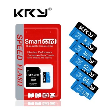 КАРТА ПАМЯТИ microSD 64 ГБ класс 10 С АДАПТЕРОМ