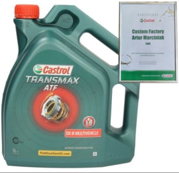 CASTROL TRANSMAX ATF DX III MULTIVEHICLE OIL 5L / DEX IIIH / MAN 339 Z1 V1