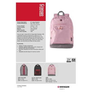 Рюкзак Wenger Crango 16 дюймов 611664