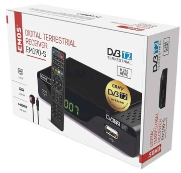 ДЕКОДЕР DVB-T2 EM190-S HD HEVC H265 /*MPP