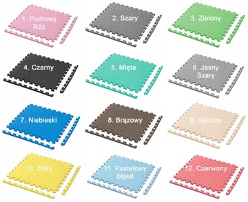 ПЕННЫЙ КОВРИК 120 x 120 см ПЕННЫЙ ПАЗЛ 4 шт.