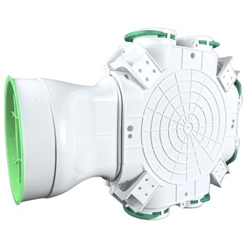 РАСПРЕДЕЛИТЕЛЬНАЯ КОРОБКА С БОКОВЫМ ВХОДОМ РАСПРЕДЕЛИТЕЛЬ РЕКУПЕРАЦИЯ fi160 / 6x75mm