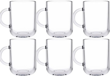 SZKLANKA KUBEK 6x 330 ml na kawę napoje PASABAHCE