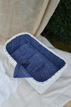 ПЛЕТЕНАЯ КРОВАТЬ ДЛЯ КУКОЛ, БЕЛАЯ, 4 ВАРИАНТА