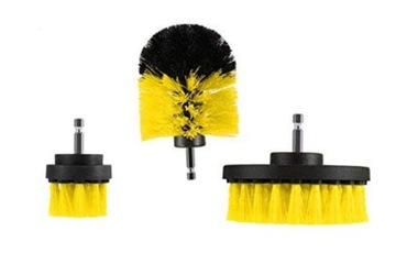 SZCZOTKI SPRZĄTAJĄCE NA WIERTARKĘ WKRĘTARKĘ 3szt