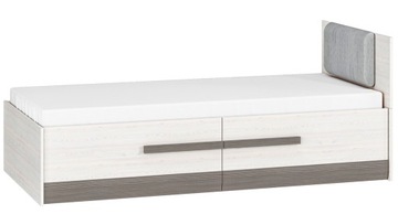 Łóżko młodzieżowe 90x200 zagłówek stelaż BLANCO 16