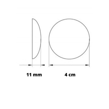 САМОКЛЕЯЩИЙСЯ ДВЕРНОЙ БАМПЕР ДЛЯ СТЕН 4 СМ