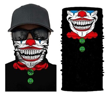 JOKER MASKA HALLOWEEN BANDANA KLAUN KOMIN CLOWN
