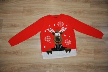 RENIFEREK świąteczny sweterek ŚWIĘTA r. S JAK NOWY