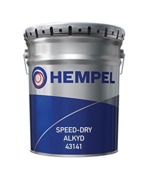 HEMPEL SPEED-DRY АЛКИДНАЯ КРАСКА 43141 ПОЛУглянцевая БЕЛАЯ ЦВЕТА RAL 5л