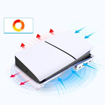 ГОРИЗОНТАЛЬНАЯ ПОДСТАВКА+4 USB PLAYSTATION 5 SLIM 2023 ГОРИЗОНТАЛЬНАЯ ПОДСТАВКА ДЛЯ PS5 Slim