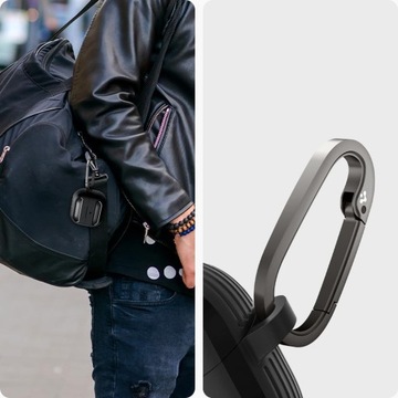 Матовый чехол для Galaxy Buds 3/3 Pro, Spigen Rugged Armor с карабином