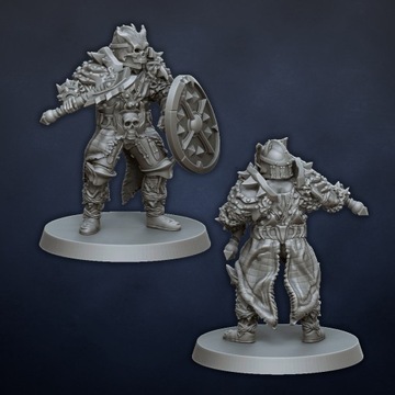 Варвары-воины - x10 - DL Miniatures - Druk3D - мини-счет