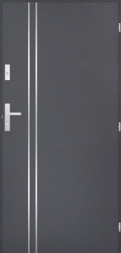 POLSKIE DRZWI ZEWNĘTRZNE INOX STEM1L 72MM 90CM Ud 1,3 czyste powietrze