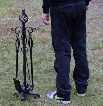 кованый стоячий набор для чистки камина. ХХL!