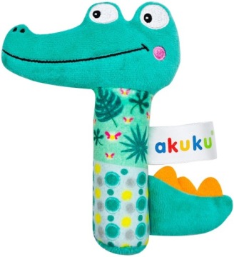 AKUKU ZABAWKA GRZECHOTKA PISZCZEK PLUSZOWA SZELEŚCIK